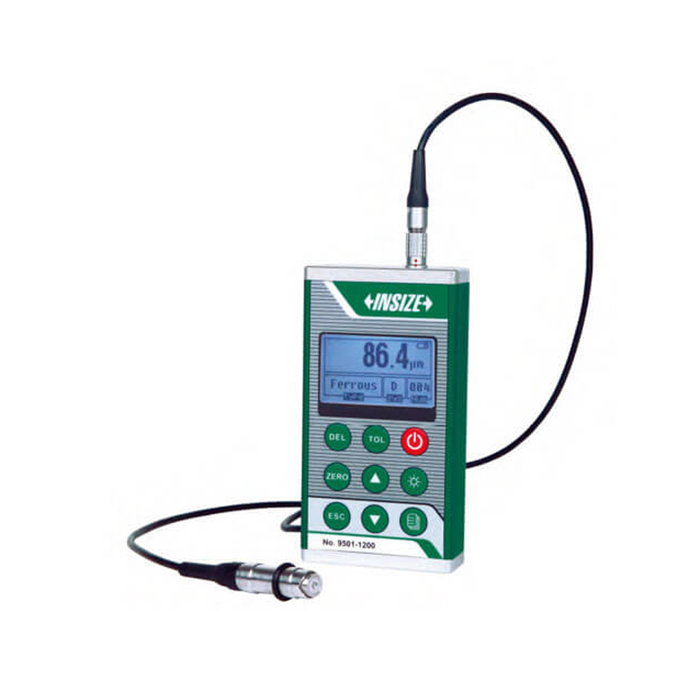 Máy đo chiều dày lớp sơn, phủ, mạ Insize 9501-1200 (0-1250µm, đầu đo từ tính)