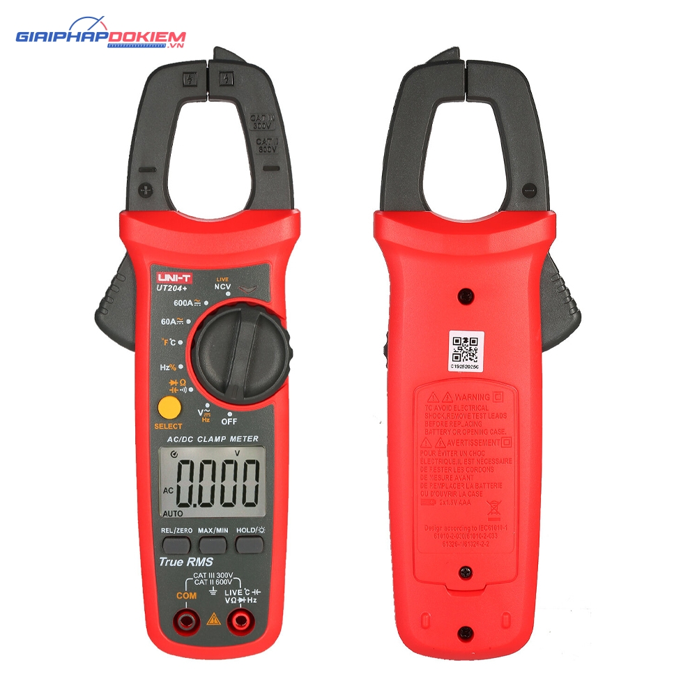 Ampe Kìm Đo Dòng AC/DC Uni-T UT204+ 3 Đồng Hồ Đo Đa Năng Bỏ Túi Uni-T UT120A