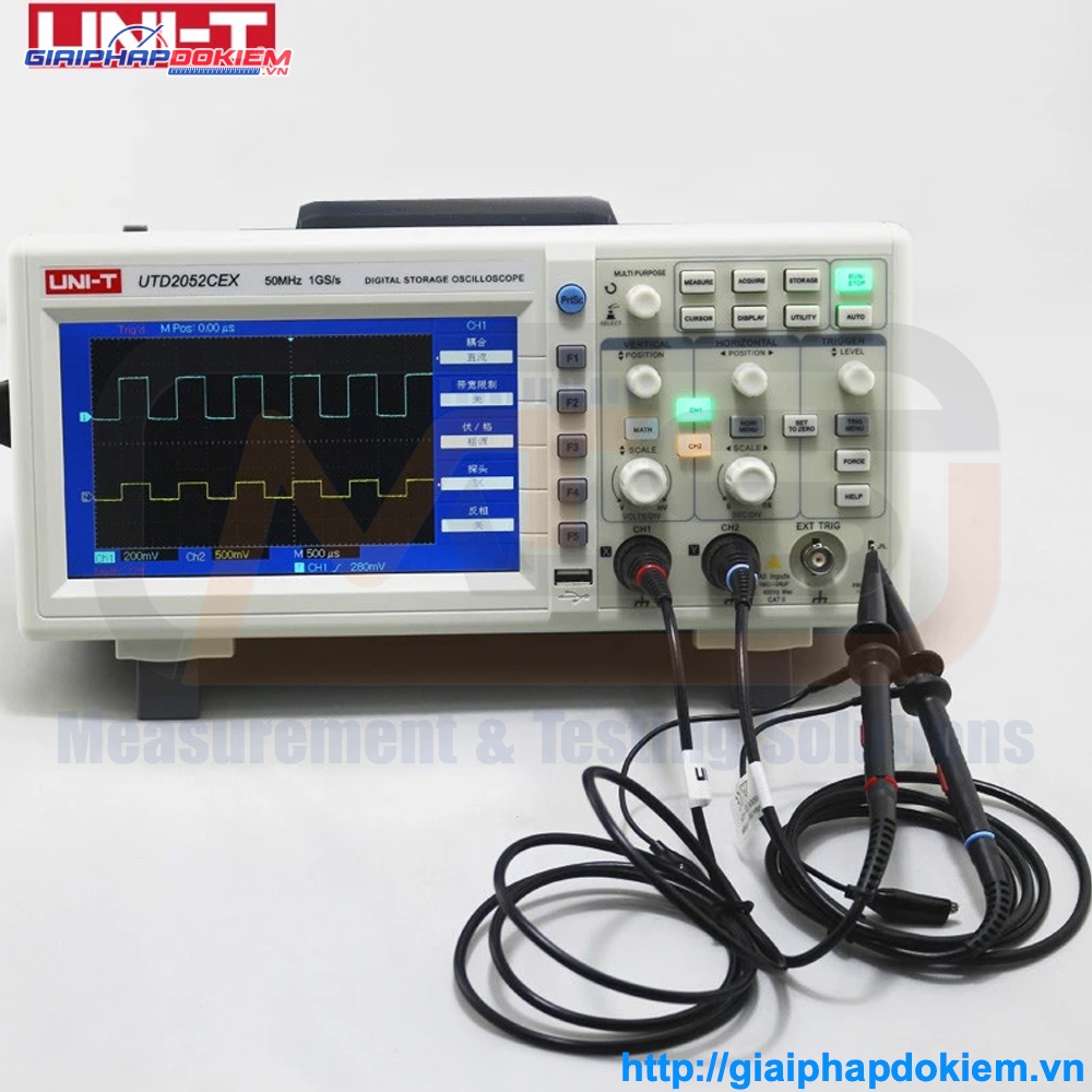 Máy Đo Hiện Sóng Uni-T UTD2052CEX 5 Máy Đo Hiện Sóng Uni-T UTD2052CEX