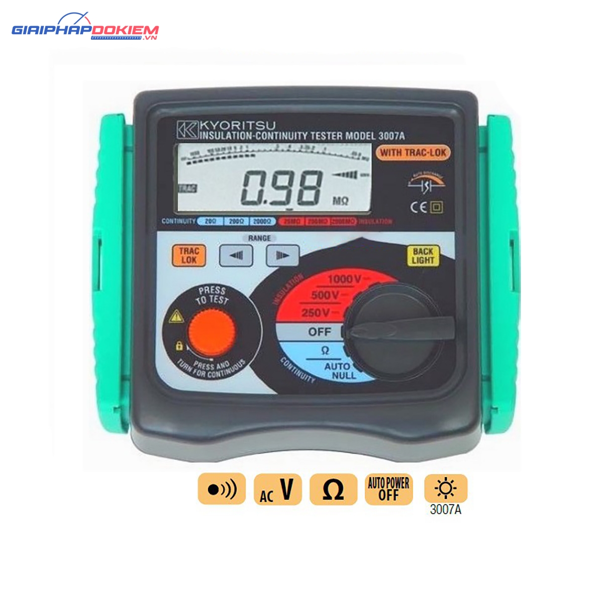 Thiết Bị Đo Điện Trở Cách Điện Kyoritsu 3007A 3 Thiết Bị Đo Điện Trở Cách Điện Kyoritsu 3007A