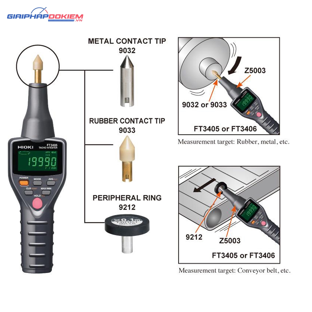 Thiết Bị Đo Tốc Độ Vòng Quay Hioki FT3405 4 Thiết Bị Đo Tốc Độ Vòng Quay Hioki FT3405