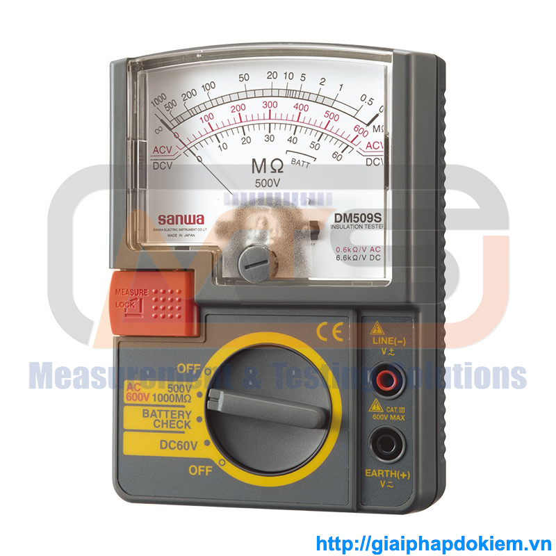 Thiết Bị Đo Điện Trở Cách Điện SANWA DM509S 3 Thiết Bị Đo Điện Trở Cách Điện SANWA DM509S
