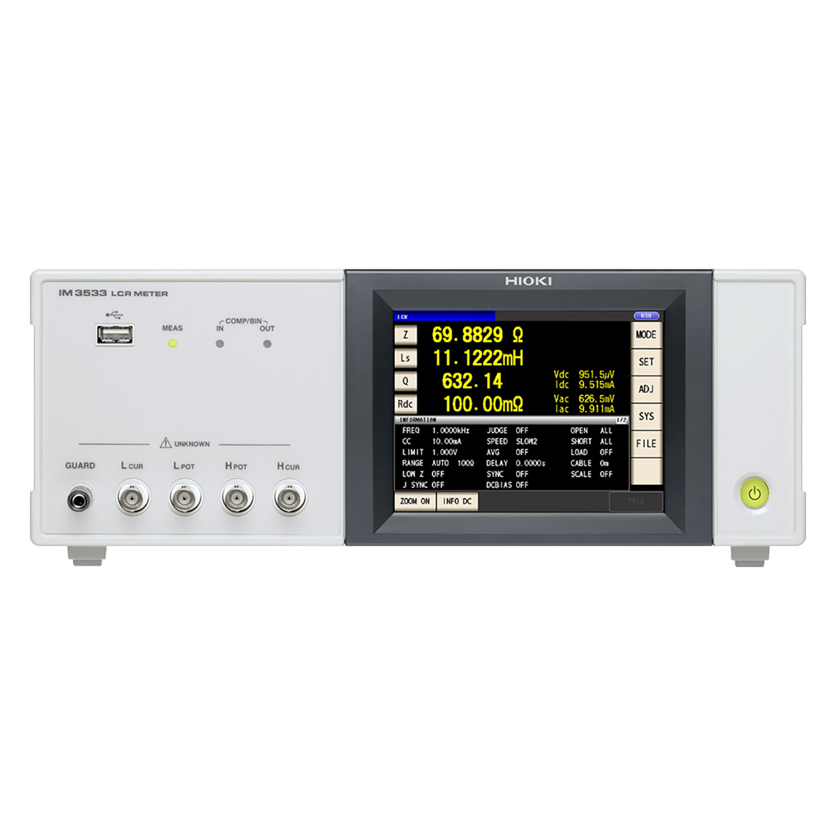 Thiết Bị Đo LCR Hioki IM3533 5 Thiết Bị Đo LCR Hioki IM3533