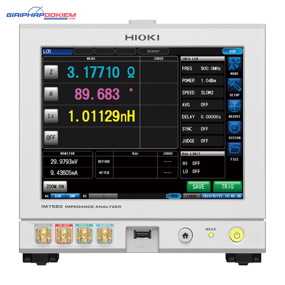 Thiết Bị Phân Tích Trở Kháng Hioki IM7583 2 Thiết Bị Phân Tích Trở Kháng Hioki IM7583