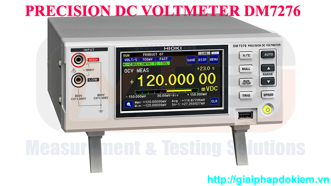 Video Thiết Bị Đo Dòng Áp DC Độ Chính Xác Cao Hioki DM7276 15 dm7276 y