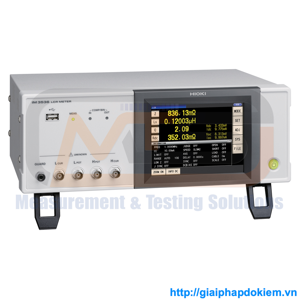 Bán thiết bị đo LCR Hioki IM3536 chính hãng, đầy đủ phụ kiện 1 Bán thiết bị đo LCR Hioki IM3536 chính hãng, đầy đủ phụ kiện