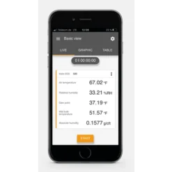 Máy đo nhiệt độ, độ ẩm thông minh Testo 605i 12 app screen testo 605i humidity us