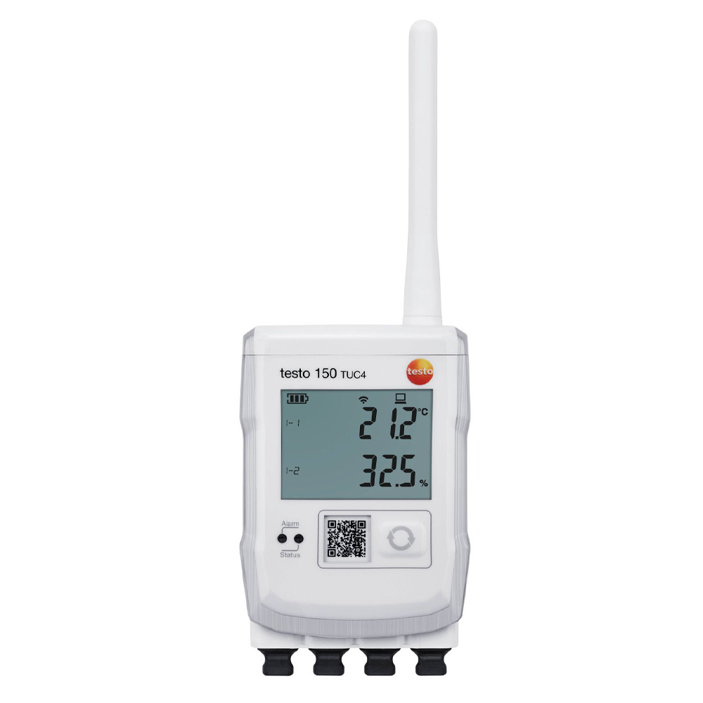 Bộ ghi dữ liệu nhiệt độ/độ ẩm testo 150 TUC4 6 Bộ ghi dữ liệu nhiệt độ/độ ẩm testo 150 TUC4