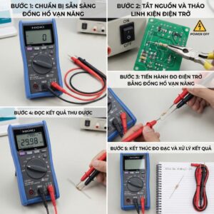 Hướng Dẫn Cách Đo Điện Trở Bằng Đồng Hồ Vạn Năng Đơn Giản Và Hiệu Quả 1 Cách đo điện trở bằng đồng hồ vạn năng