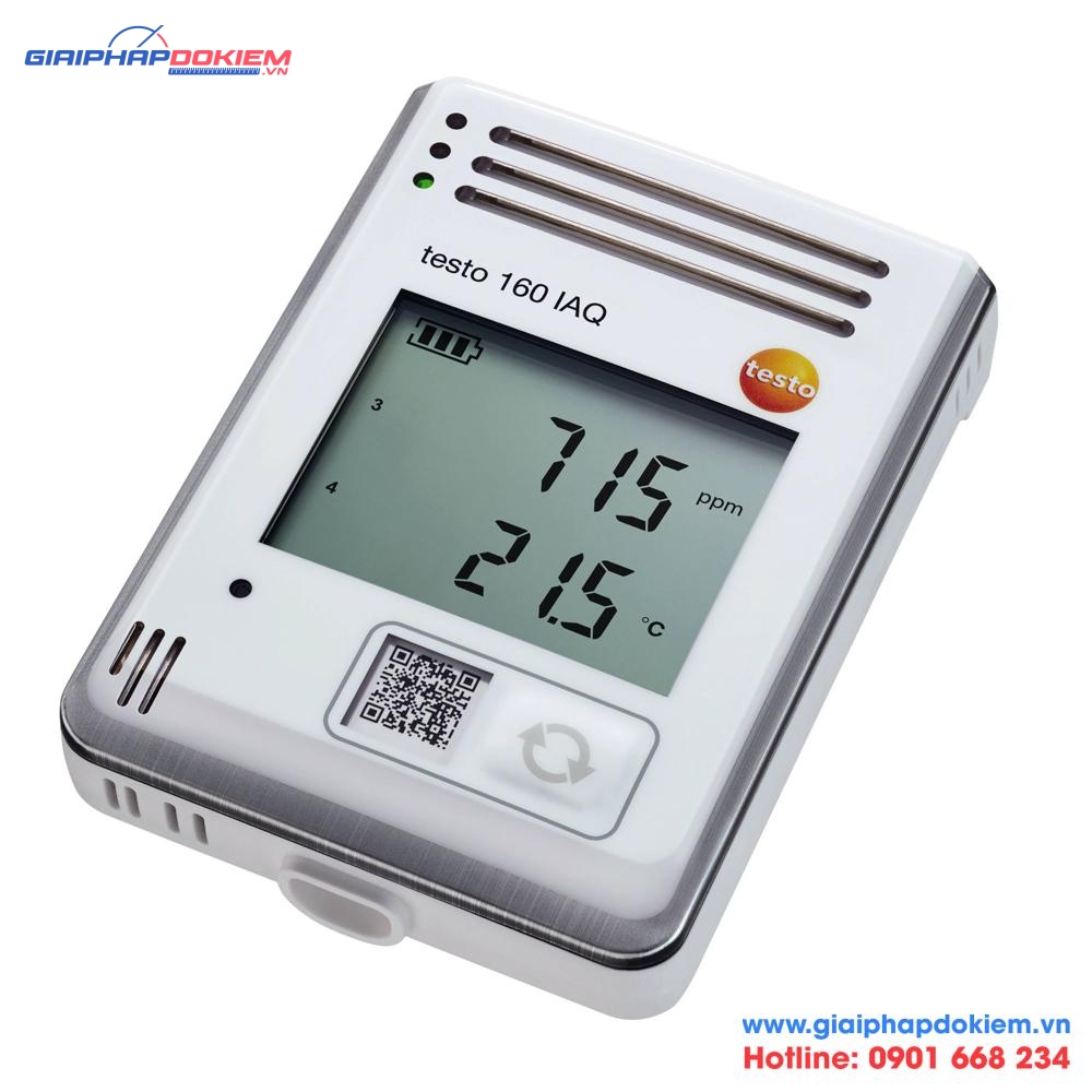 Máy đo ghi chất lượng không khí Testo 160 IAQ 7 Máy đo ghi chất lượng không khí - testo 160 IAQ