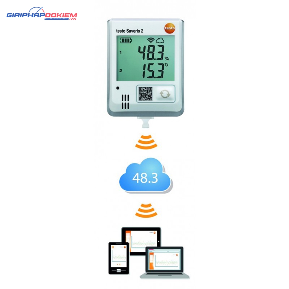 Máy đo ghi nhiệt độ, độ ẩm testo Saveris 2-H1 4 Máy đo ghi nhiệt độ, độ ẩm testo Saveris 2-H1