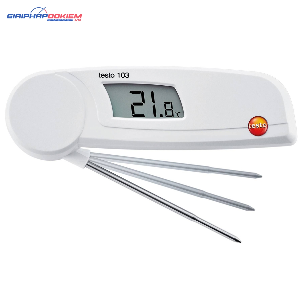 Máy đo nhiệt độ thực phẩm đầu gấp Testo 103 2 Máy đo nhiệt độ thực phẩm đầu gấp TESTO 103