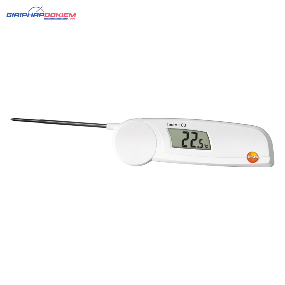 Máy đo nhiệt độ thực phẩm đầu gấp Testo 103 4 Máy đo nhiệt độ thực phẩm đầu gấp TESTO 103