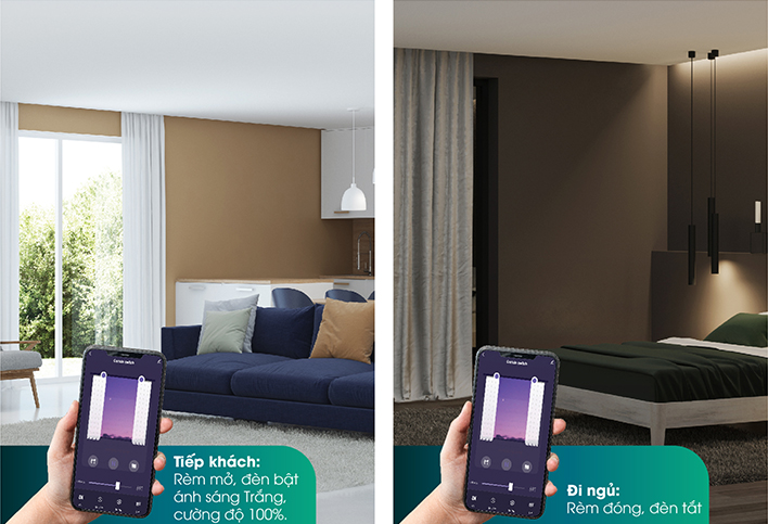 Công tắc cảm ứng thông minh điều khiển Rèm Rạng Đông RD-CT.03.WF.REM Công tắc cảm ứng thông minh điều khiển Rèm Rạng Đông RD-CT.03.WF.REM