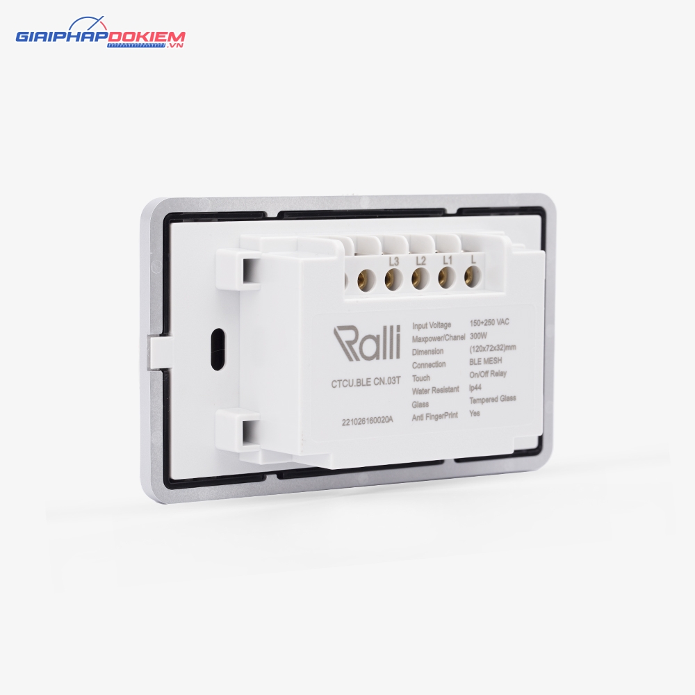 Công tắc thông minh Rạng Đông CTCU.BLE CN.03T 6 Công tắc thông minh Rạng Đông CTCU.BLE CN.03T