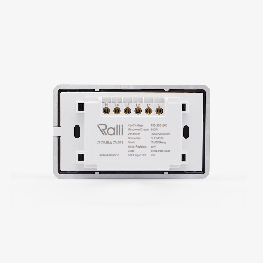 Công tắc thông minh Rạng Đông CTCU.BLE CN.04T 5 Công tắc thông minh Rạng Đông CTCU.BLE CN.04T