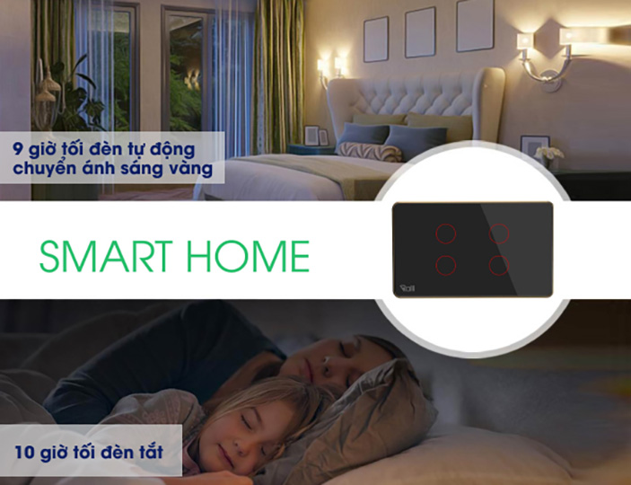 Công tắc thông minh Rạng Đông CTCU.BLE CN.04T Công tắc thông minh Rạng Đông CTCU.BLE CN.04T