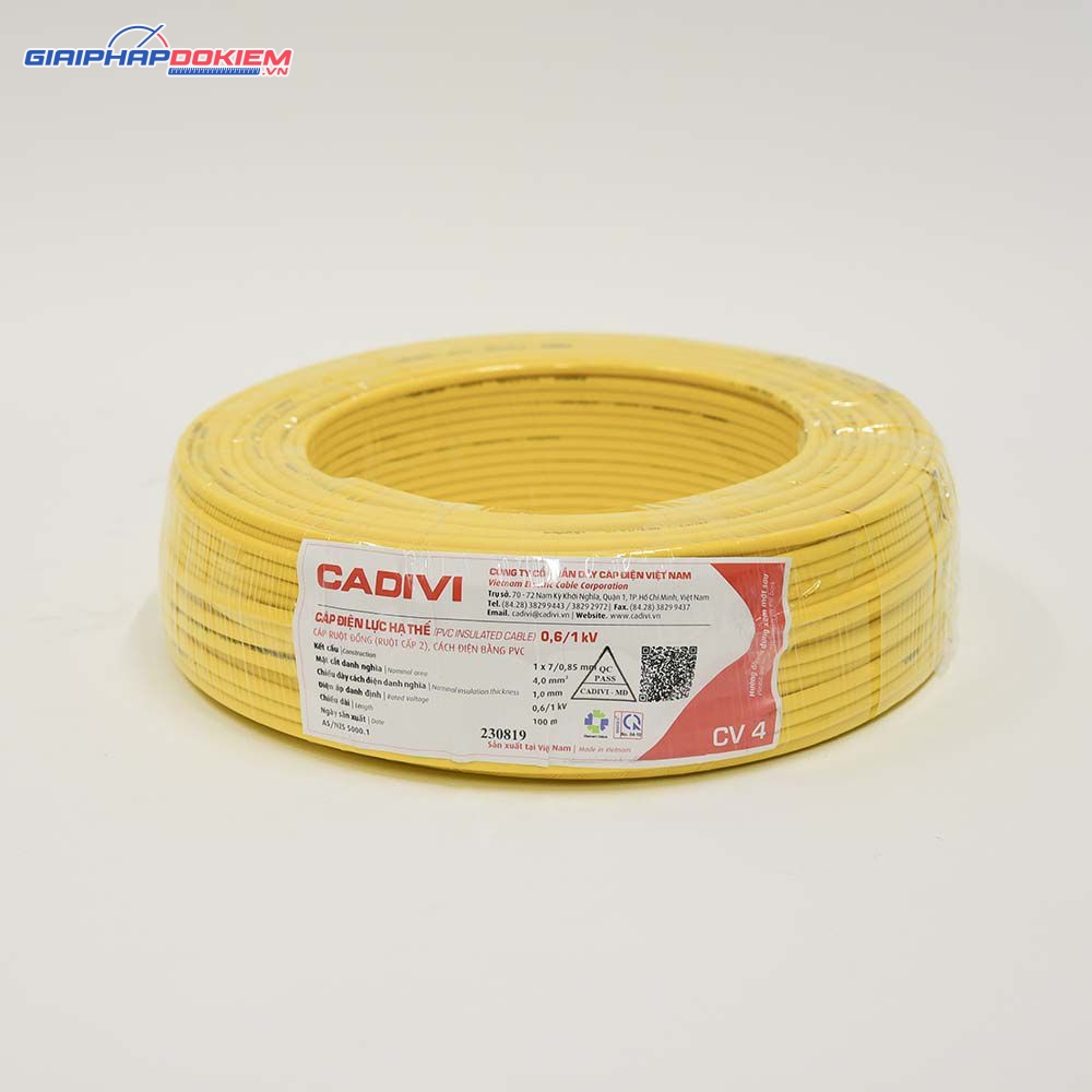 Dây cáp điện Cadivi CV-4 2 Dây cáp điện Cadivi CV-4