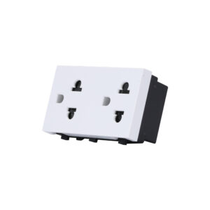Hạt ổ cắm âm tường Rạng Đông HOC02 2C/16A