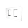 Mặt công tắc ổ cắm âm tường Rạng Đông MOC01 80x120x9/2H