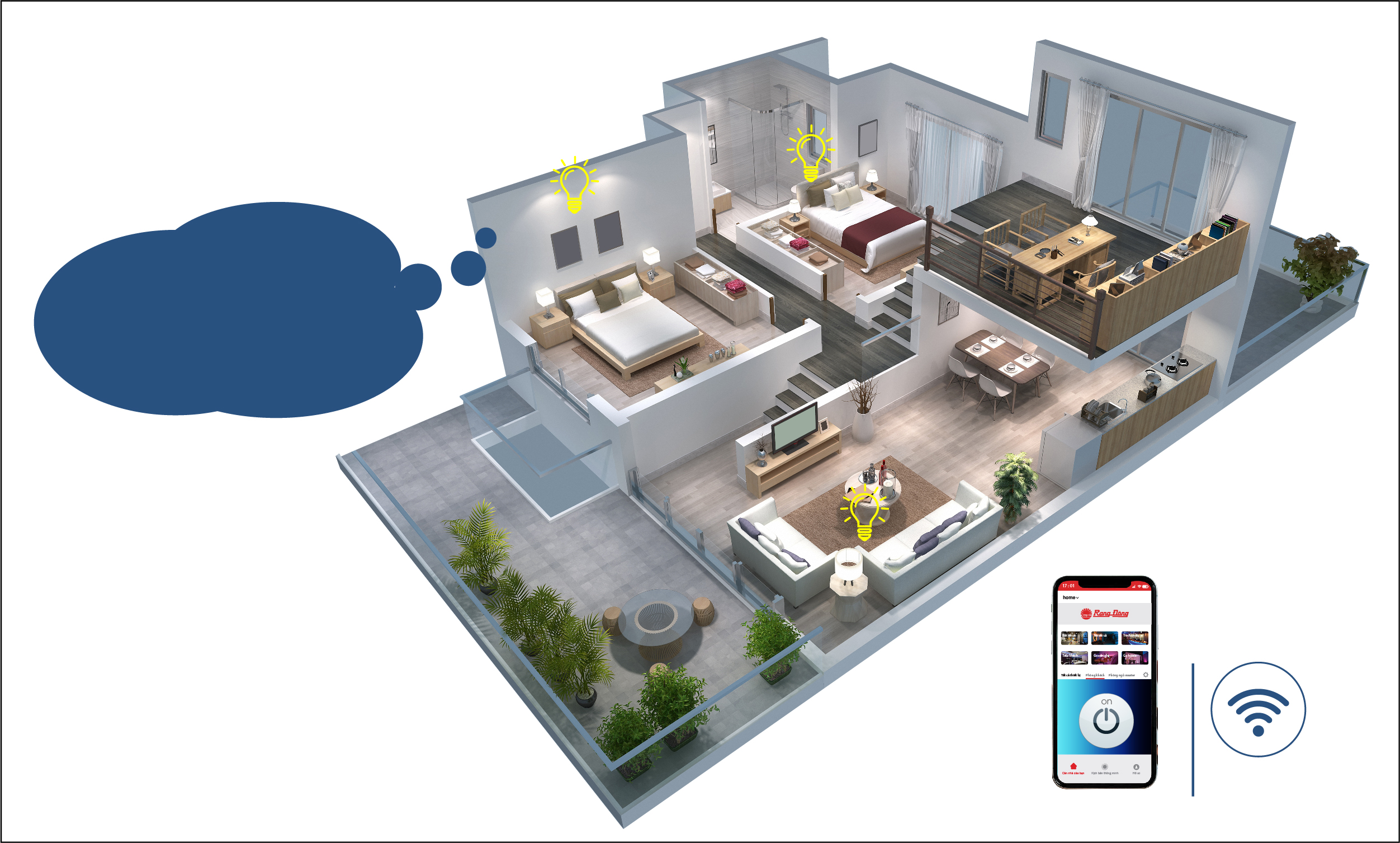 Ổ cắm đa năng USB 3m Rạng Đông OC02.USB 3C/3M/10A Ổ cắm đa năng USB 3m Rạng Đông OC02.USB 3C/3M/10A