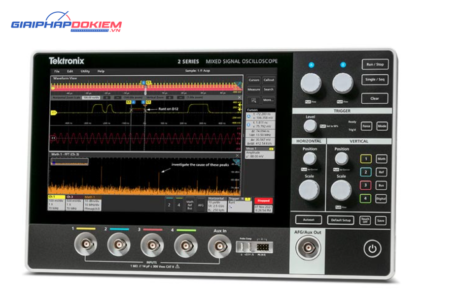 Máy hiện sóng TEKTRONIX MSO24 (Opt MSO24 2-BW-200 200Mhz, 4CH, 2.5GS/s) 6 Máy hiện sóng TEKTRONIX MSO24 (Opt MSO24 2-BW-200 200Mhz, 4CH, 2.5GS/s)