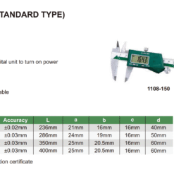 Thước cặp điện tử INSIZE 1108-150