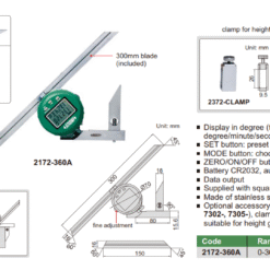 Thước đo góc 0 - 360° điện tử INSIZE 2172-360A 4 Thước đo góc 0 - 360° điện tử INSIZE 2172-360A