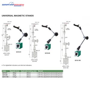 Đế từ vạn năng Insize 6210-81 4 Đế từ vạn năng Insize 6210-80