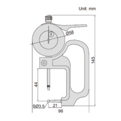 Đồng hồ đo độ dày cơ INSIZE 2367-10A