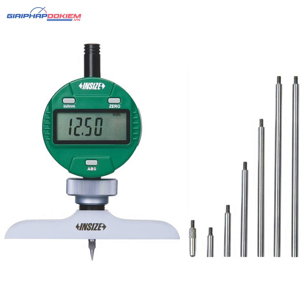 Đồng hồ đo độ sâu điện tử Insize 2141-201A (0-300mm/0.01mm) 2 Đồng hồ đo độ sâu điện tử Insize 2141-201A (0-300mm/0.01mm)