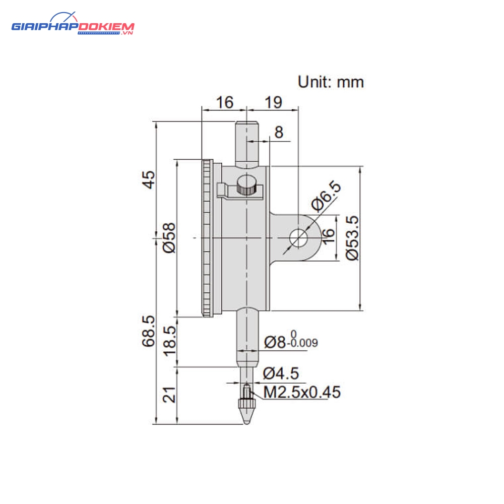 Đồng hồ so Insize 2308-10A 4 Đồng hồ so Insize 2308-10A