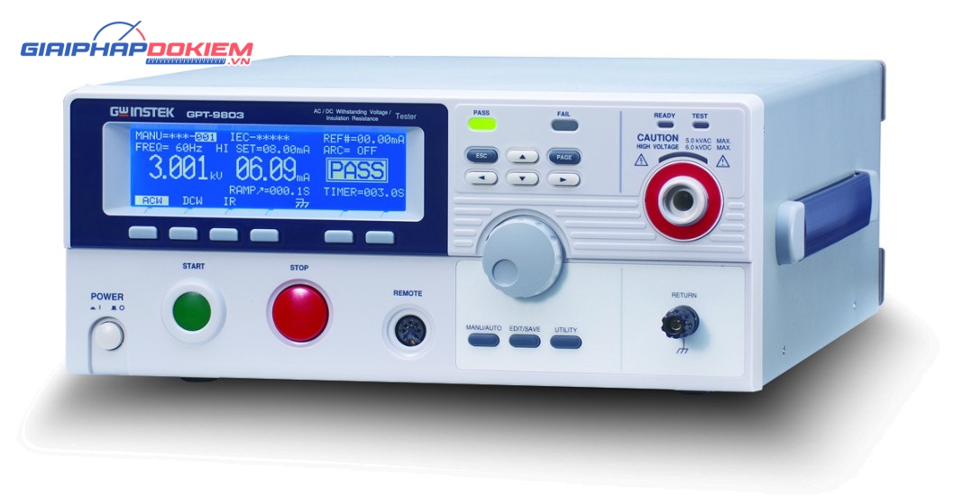 Máy kiểm tra an toàn điện GW Instek GPT-9801 2 Máy kiểm tra an toàn điện GW Instek GPT-9801