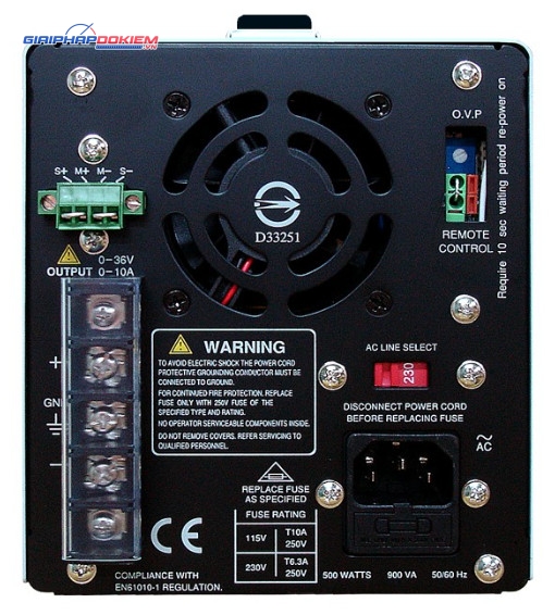 Nguồn DC chuyển mạch GW Instek SPS-1820 3 Nguồn DC chuyển mạch GW INSTEK SPS-606 (60V, 6A, 1CH)