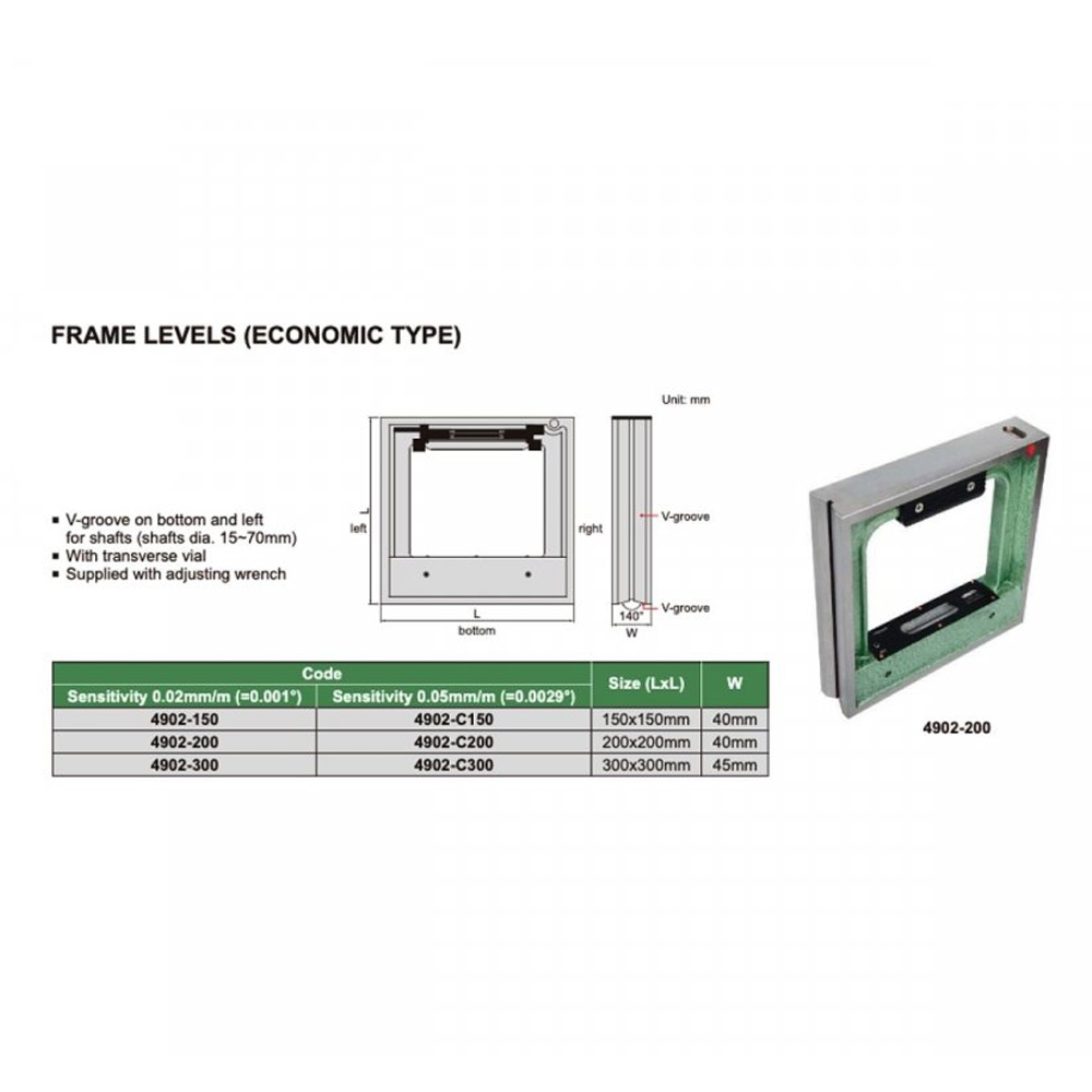 Nivo khung INSIZE 4902-150 5 Nivo khung INSIZE 4902-150