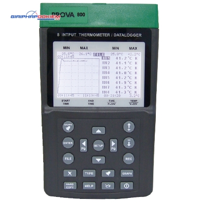 Máy đo ghi nhiệt độ đa kênh Prova 800 7 Máy đo ghi nhiệt độ đa kênh Prova 800