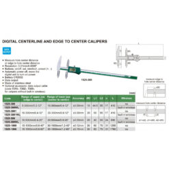 Thước đo khoảng cách lỗ/cạnh tới lỗ điện tử INSIZE 1525-300 4 thuoc do khoang cach lo canh toi lo dien tu insize 1525 300