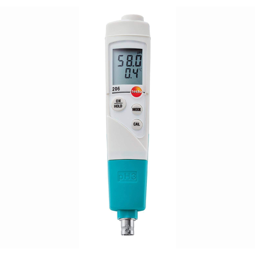 Máy Đo PH, Nhiệt Độ Testo 206-pH3 (0563 2063) (0 ~ 80 °C; 0~14 pH, Instrument kit, chưa bao gồm điện cực) 11 Máy Đo PH, Nhiệt Độ Testo 206-pH3