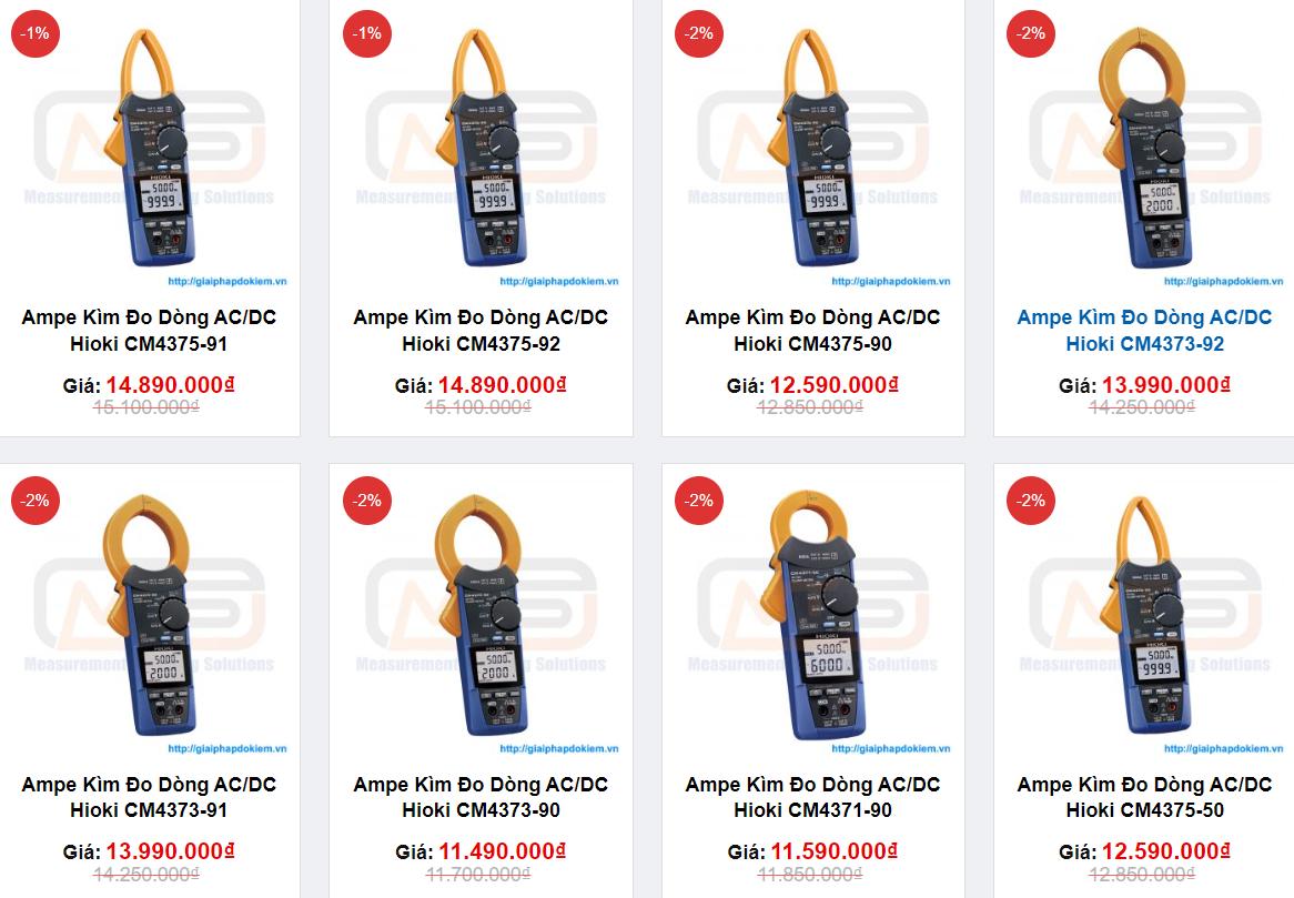 Ampe kìm là gì? Cấu tạo, nguyên lý hoạt động, ứng dụng của đồng hồ ampe kìm 10 Các sản phẩm do Giải Pháp Đo Kiểm cung cấp