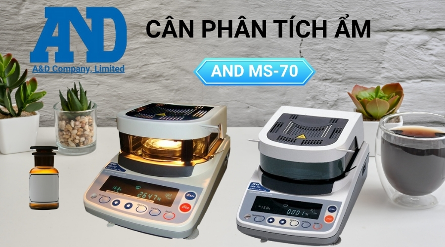 Cân Phân Tích Ẩm AND MS-70 9 Cân phân tích ẩm AND MS-70
