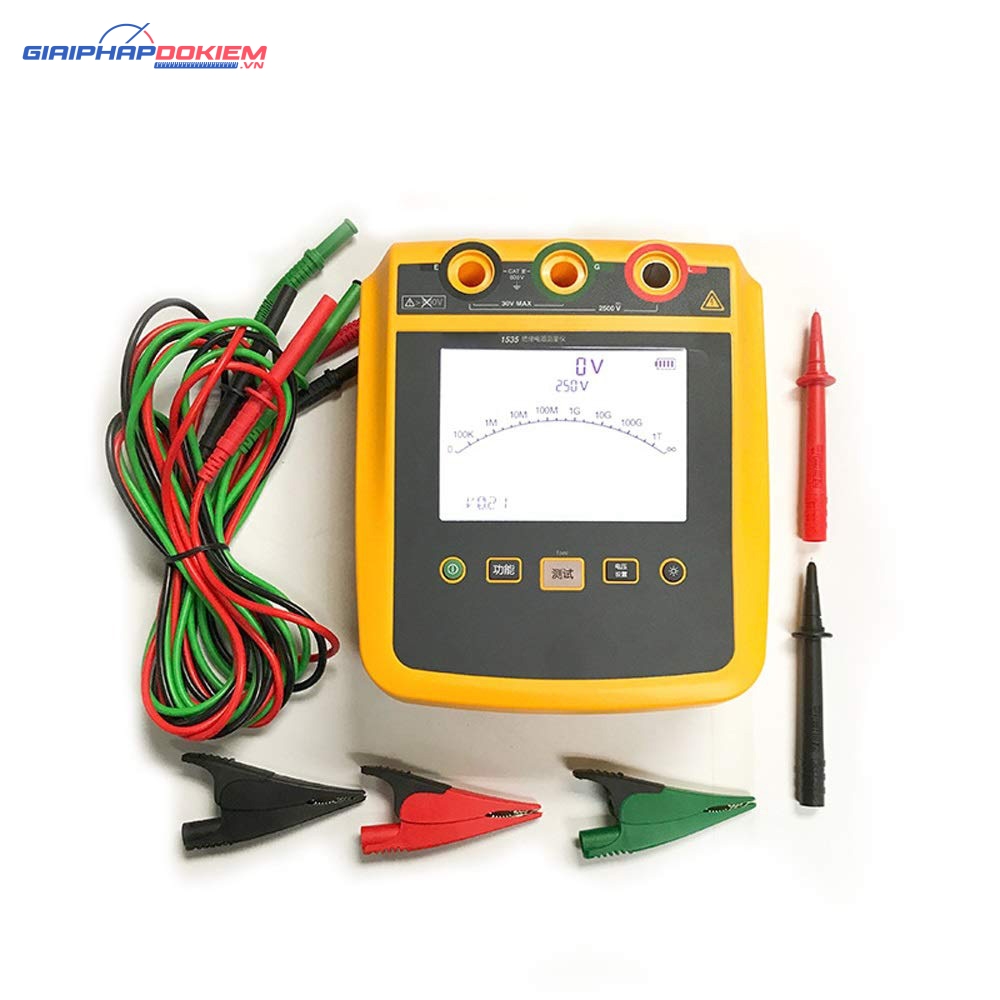 Máy Đo Điện Trở Cách Điện Fluke 1537 2500V (Megaohm kế cao áp) 12 Máy Đo Điện Trở Cách Điện Fluke 1537 2500V (Megaohm kế cao áp) - Ảnh 3