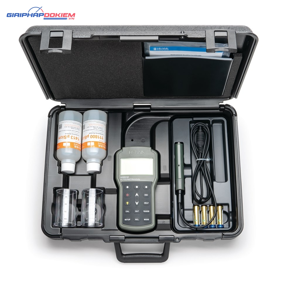 Máy Đo EC/TDS/Trở Kháng/Độ Mặn/Nhiệt Độ HANNA HI98192 7 Máy Đo EC/TDS/Trở Kháng/Độ Mặn/Nhiệt Độ HANNA HI98192 - Ảnh 2