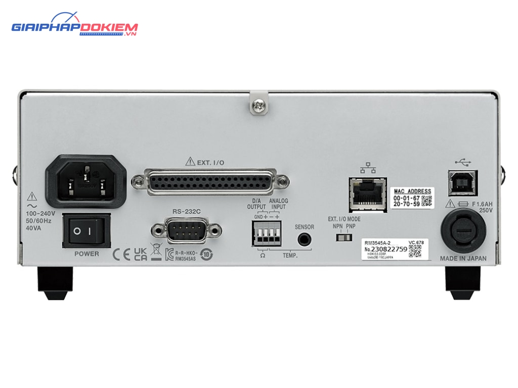 Đồng hồ đo điện trở Hioki RM3545A-1 11 Đồng hồ đo điện trở Hioki RM3545A-1