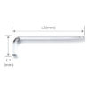 Lục giác L đầu bi (dài) TOPTUL AGBL