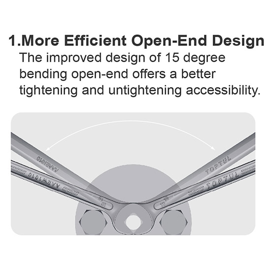 Cờ lê vòng miệng TOPTUL AAEW 2 Cờ lê vòng miệng TOPTUL AAEW - Ảnh 2