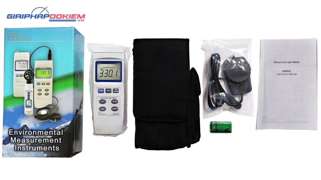 Máy đo độ sáng Sper Scientific 840022 11 Máy đo độ sáng Sper Scientific 840022 - Ảnh 5