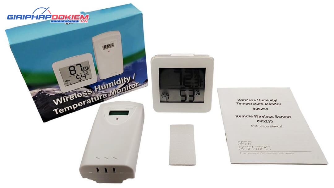 Máy đo độ ẩm và nhiệt độ Sper Scientific 800254 5 Máy đo độ ẩm và nhiệt độ Sper Scientific 800254