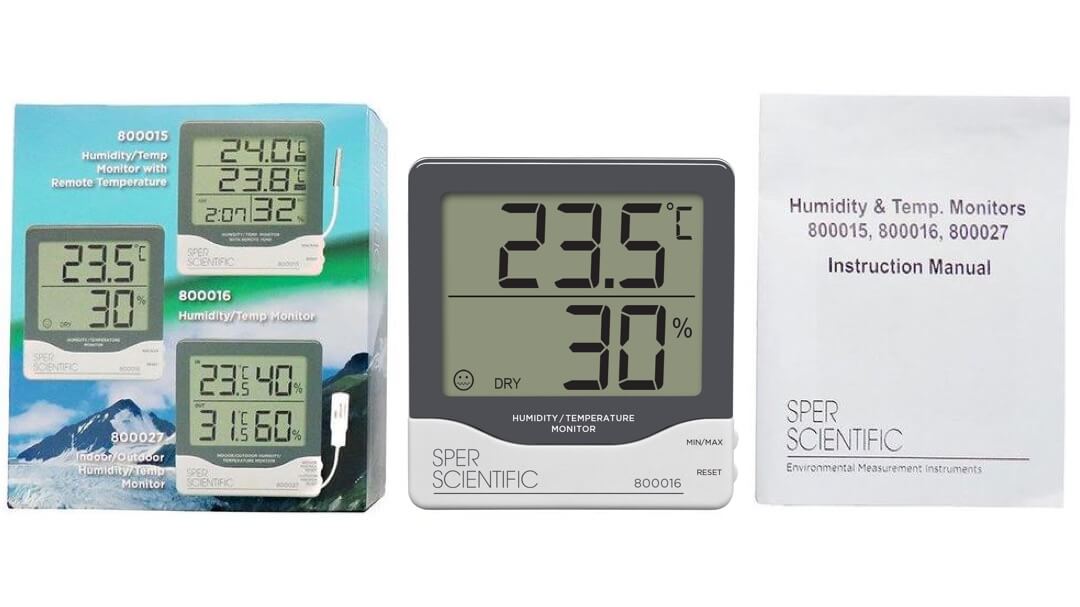 Máy đo độ ẩm và nhiệt độ Sper Scientific 800016 5 Máy đo độ ẩm và nhiệt độ Sper Scientific 800016 - Ảnh 2
