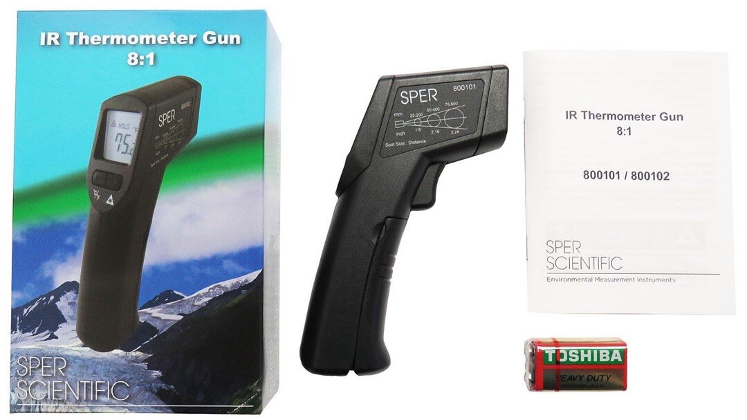 Máy đo nhiệt độ từ xa Sper Scientific 800101 5 Máy đo nhiệt độ từ xa Sper Scientific 800101 - Ảnh 2