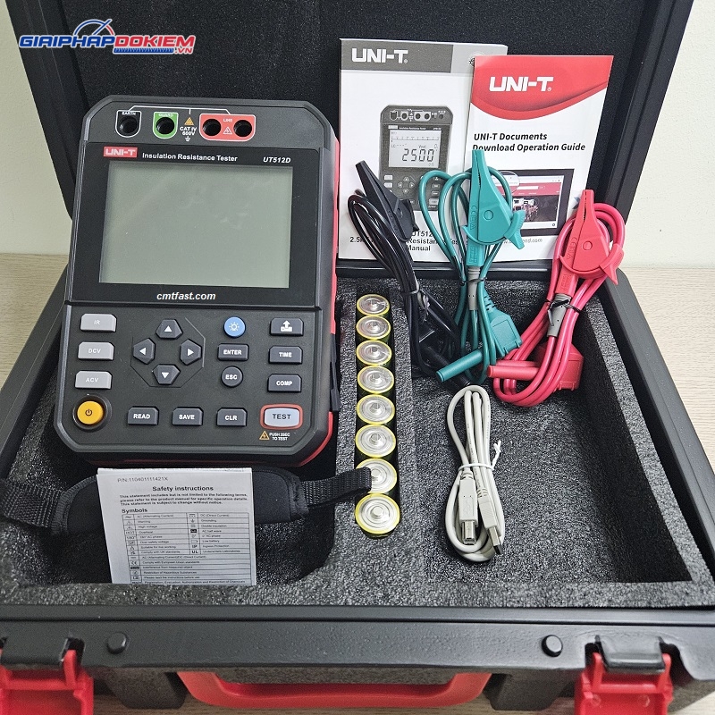Máy đo điện trở cách điện UNI-T UT512D 7 Máy đo điện trở cách điện UNI-T UT512D